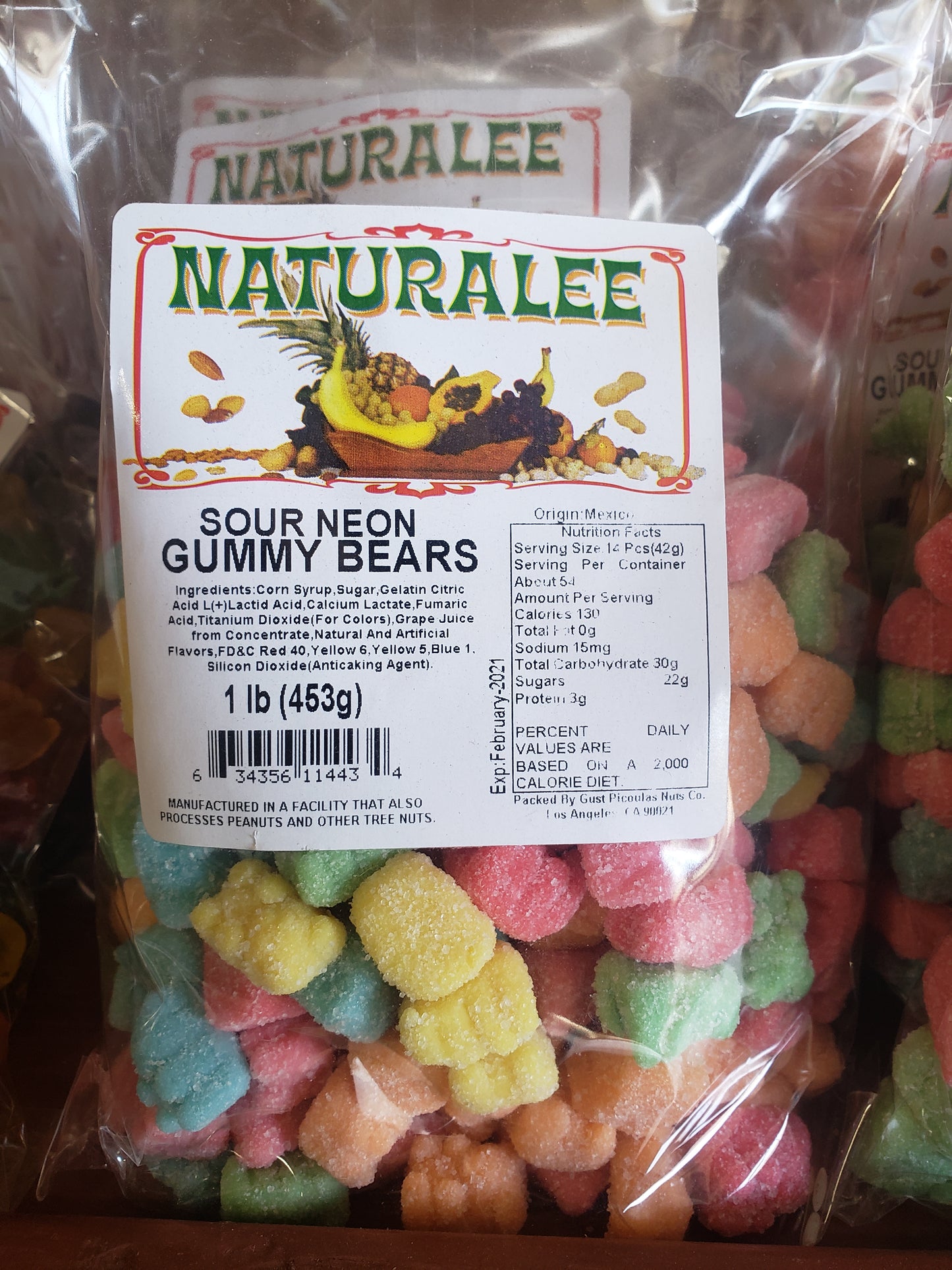 Sour Neon Gummy Bears